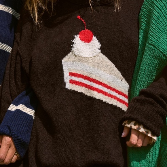 aerie Sweaters - Aerie Charcoal Sweater with Red Accent M